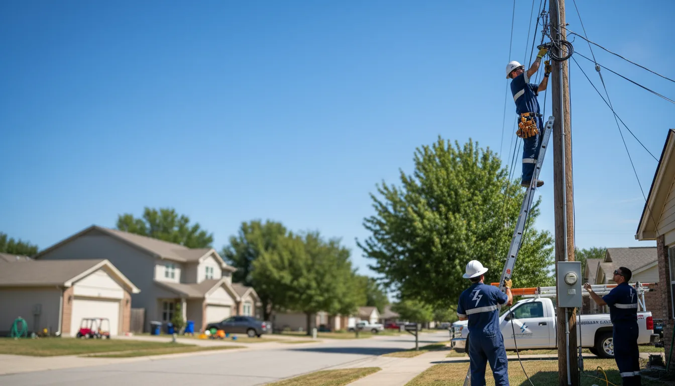 Residential electrician providing installation services in Pisgah Forest, NC